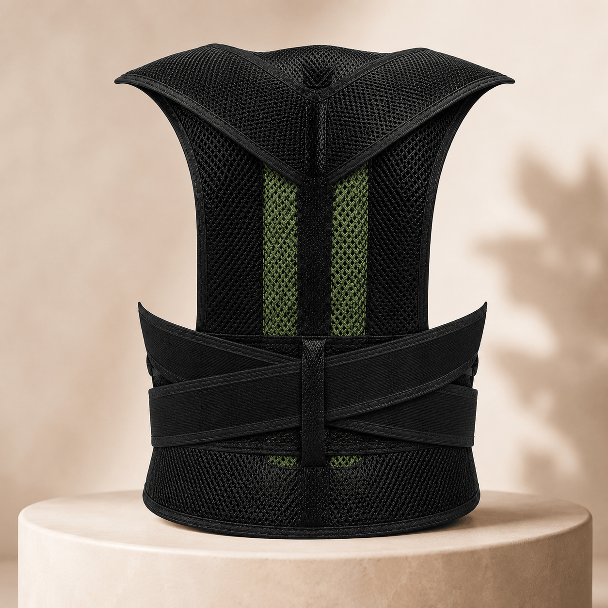 Adjustable Back Posture Corrector Belt for Men & Women | Shoulder Support Brace | Back Pain Relief & Spine Alignment | Black